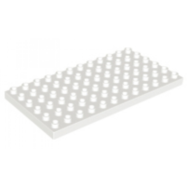 white duplo plate 6 x 12
