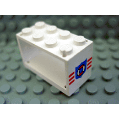 white string reel 2 x 4 x 2 holder with coast guard pattern