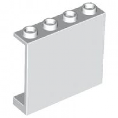 white panel 1 x 4 x 3 - hollow studs