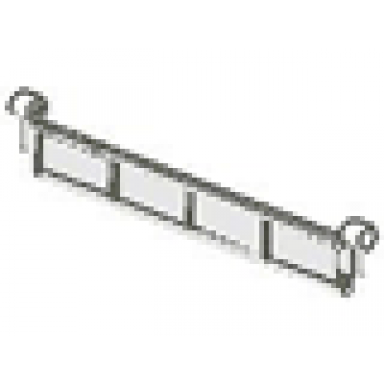 white garage roller door section without handle