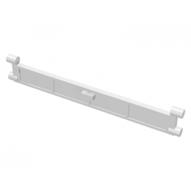 white garage roller door end section with handle