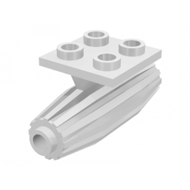 white engine strakes 2 x 2 thin top plate
