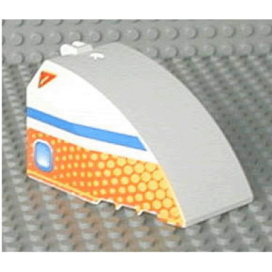 white windscreen 8 x 6 x 4 canopy with hinge and airliner aft blue orange pattern