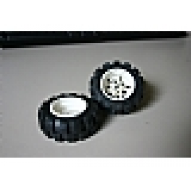 white wheel 20 x 30 technic with black tire 20 x 30 solid balloon 4266 2857