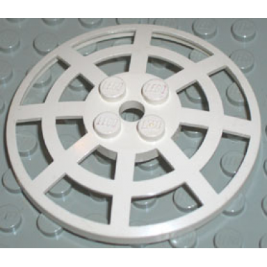 white dish 6 x 6 inverted radar webbed - type 1 underside attachable at any position