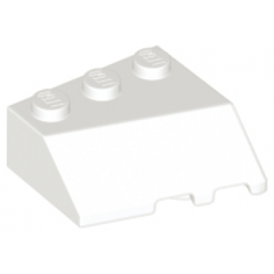 white wedge 3 x 3 sloped left