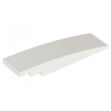 white slope curved 8 x 2