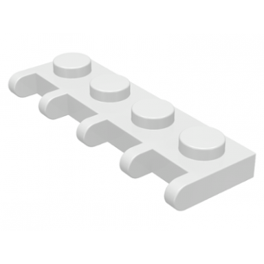 white hinge plate 1 x 4