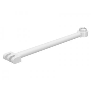 white hinge bar 8l with 3 fingers and open end stud