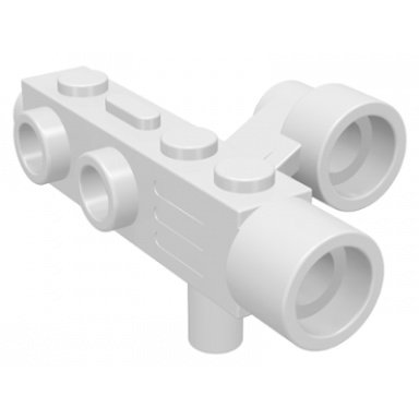 white minifigure utensil camera with side sight space gun
