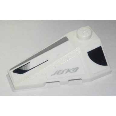 white wedge 4 x 2 triple left with air vents and jesko pattern stickers - set 76900
