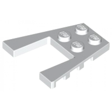 white wedge plate 4 x 4