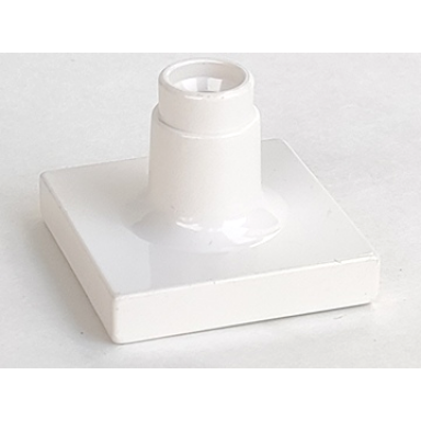 white duplo support sign post short - thin base