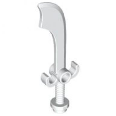 white minifigure weapon sword scimitar