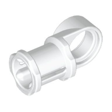 white technic axle and pin connector toggle joint smooth