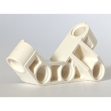 white bionicle matoran back liftarm 4 x 4 x 2