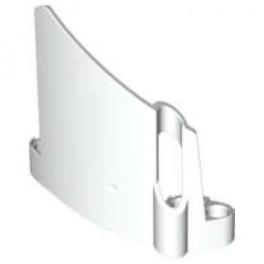 white technic panel fairing 22 large short small hole side a