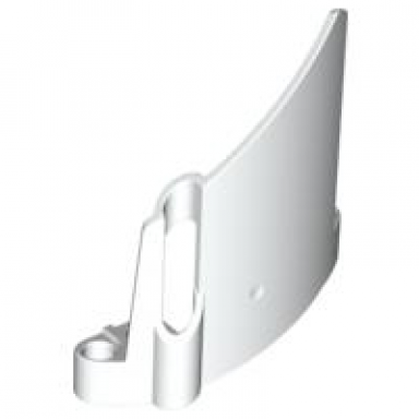 white technic panel fairing 23 large short small hole side b