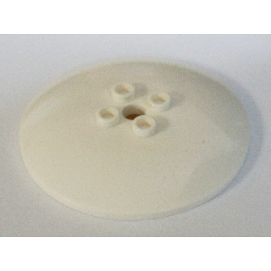 white dish 6 x 6 inverted radar - hollow studs