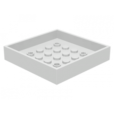 white container box 6 x 6 bottom