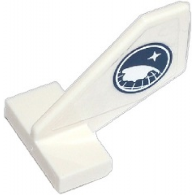 white tail shuttle small with arctic explorer logo pattern on both sides stickers - sets 60036 60062