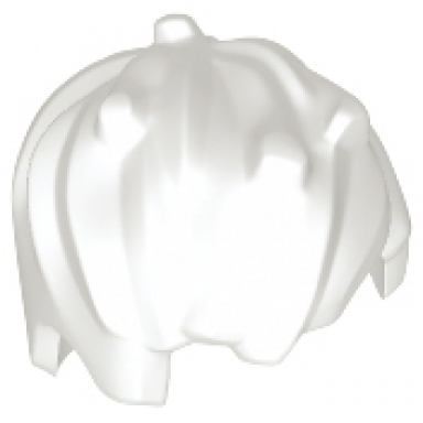 white minifigure hair short and messy