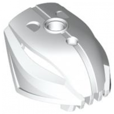 white bionicle head rahkshi