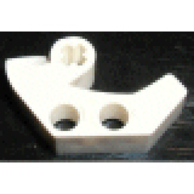 white technic axle and pin connector 2 x 4 double sloped