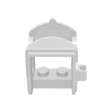 white horse saddle with clip