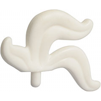 white minifigure plume feather triple