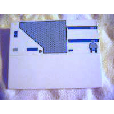 white slope 10 6 x 8 with sw ucs x-wing pattern left sticker - set 7191
