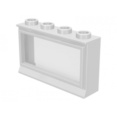 white window 1 x 4 x 2 with fixed glass