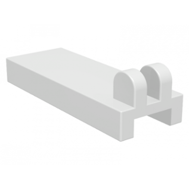 white hinge tile 1 x 2 1 2 with 2 fingers on top