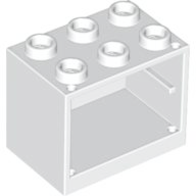 white container cupboard 2 x 3 x 2 - hollow studs