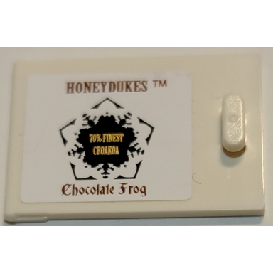 white container cupboard 2 x 3 x 2 door with honeydukes chocolate frog and 70% finest croakoa pattern sticker - set 4841