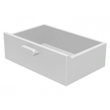 white container cupboard 2 x 3 drawer