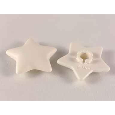 white clikits icon star 2 x 2 large with pin