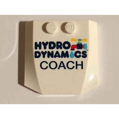 white wedge 4 x 4 x 2 3 triple curved with dark blue hydro dynamics coach and faucet pattern