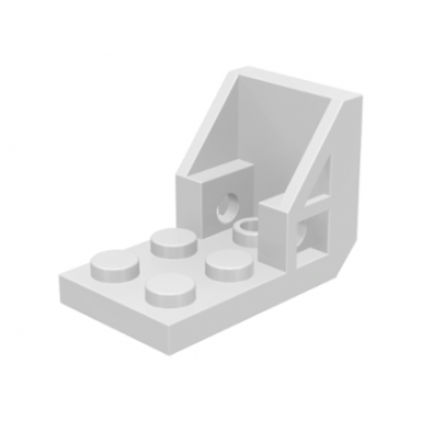 white bracket 3 x 2 - 2 x 2 inverted space seat