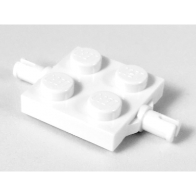 white plate modified 2 x 2 with wheels holder