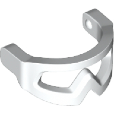white minifigure visor snow goggles