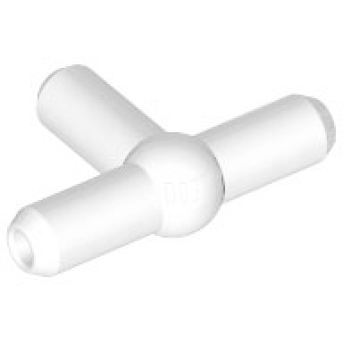 white pneumatic t piece second version t bar with ball in center