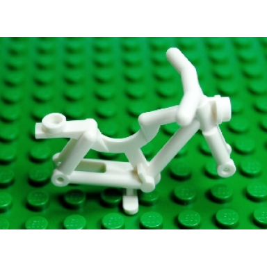 white bicycle frame