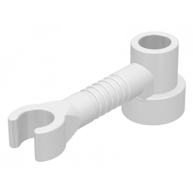 white bar 1 x 3 with clip and stud holder robot arm