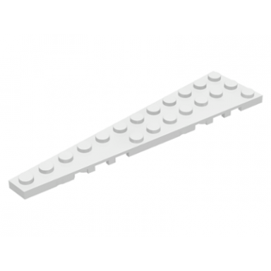 white wedge plate 12 x 3 left