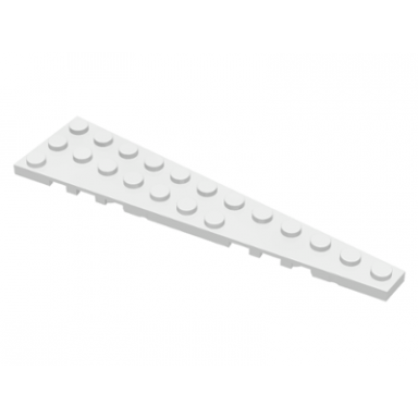 white wedge plate 12 x 3 right