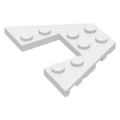 white wedge plate 4 x 6