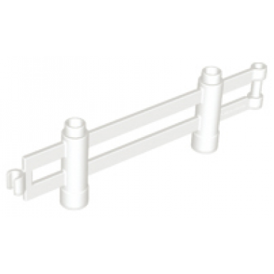 white duplo fence 1 x 10 x 2 interlocking