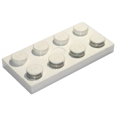 white electric plate 2 x 4 with contacts
