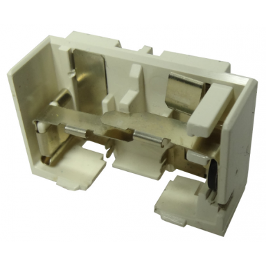 white electric 9v battery box small switch insert